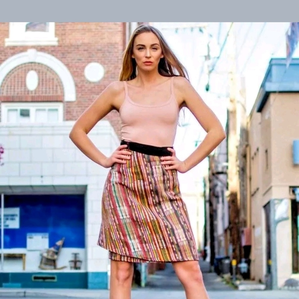 Guatemalan Handmade Colorful Wrap Skirt One Size